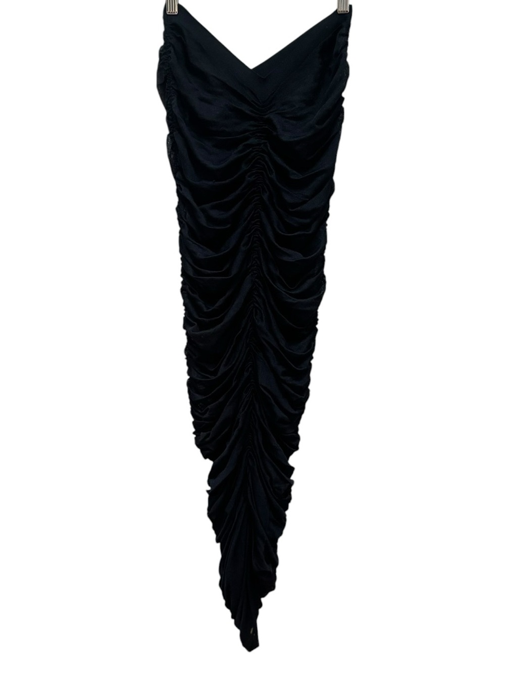 KHAITE Laure Ruched Silk Skirt - Picture 8 of 14